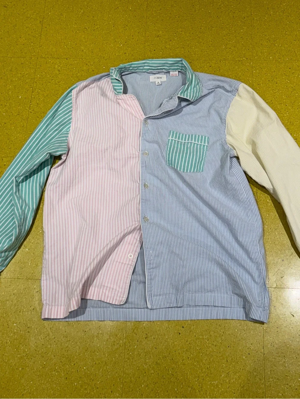 J. Crew Multicolor Stripe Pajama Set (Size Medium)